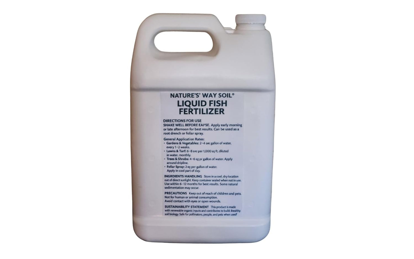 Nature's Way Soil Liquid Humic & Fulvic Acid with Organic Kelp, Concentrate, Natural Soil Conditioner, Plant Growth Stimulator, 1 Gallon