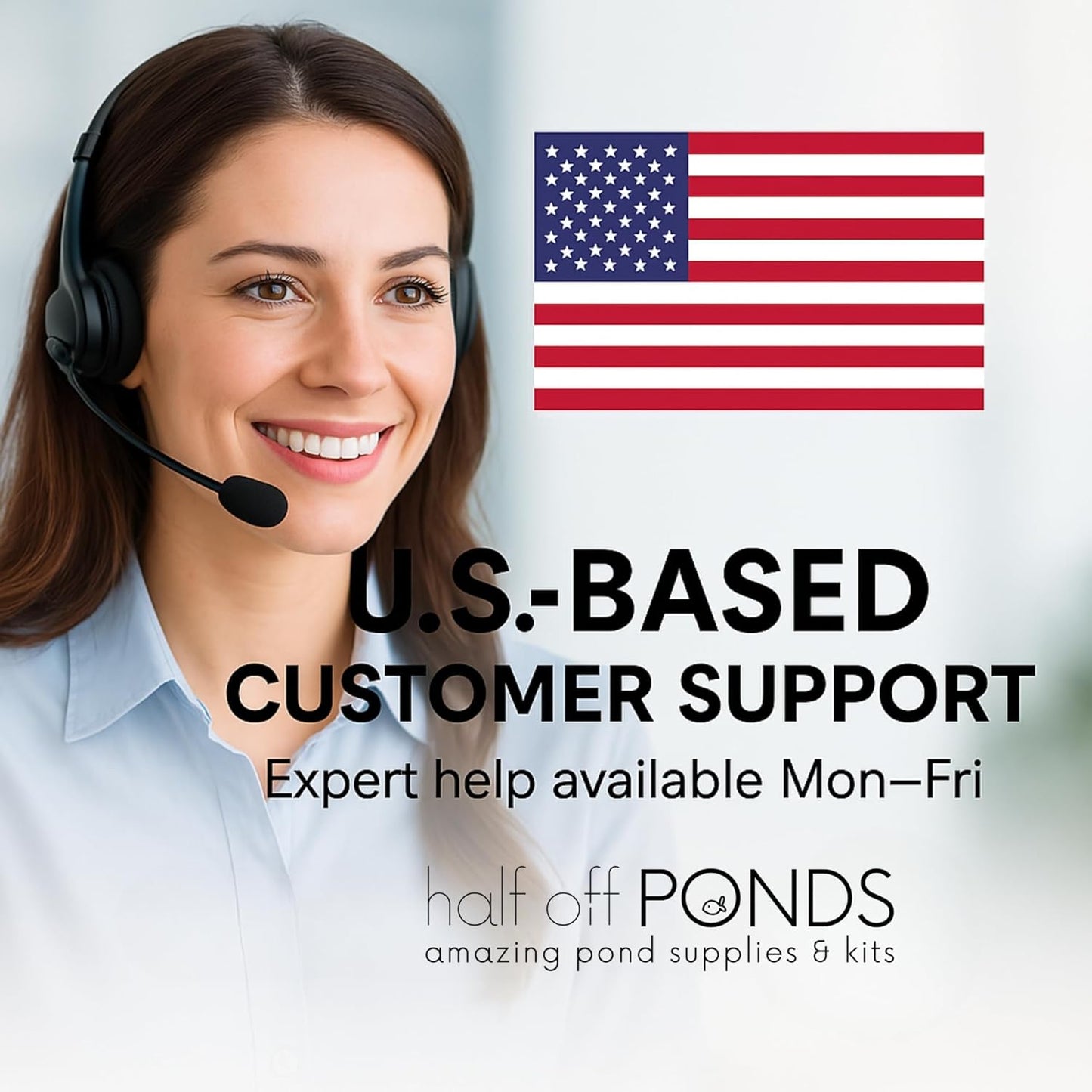 HALF OFF PONDS Floating Fountain – 1/2 HP Pond Aerator, 100' Cord – 6,100 GPH Water Pump – 9 Spray Patterns - Color-Changing LED Lights - for Ponds & Water Gardens