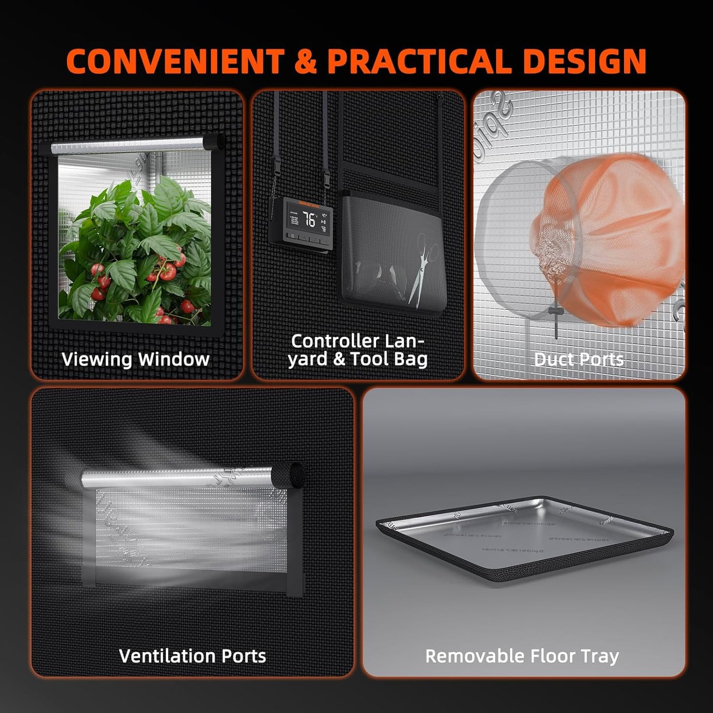 Spider Farmer Grow Tent Complete System 4x2 SF-2000 LED Grow Light with Samsung LM301H EVO Diodes & Dimmable Lights 47" x 24" x 71" Grow Tent 4 Inch Inline Fan Filter with GGS Smart Controller