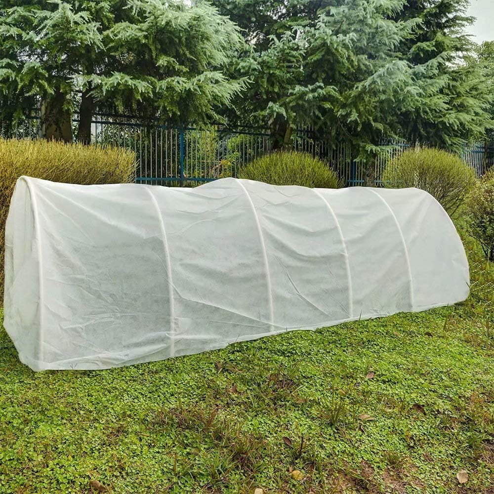 Agfabric Plant Covers Freeze Protection Floating Row Covers 6'x50' 0.9oz Plant Covers Freeze Sun Protection,Frost Cloth for Vegetables,White