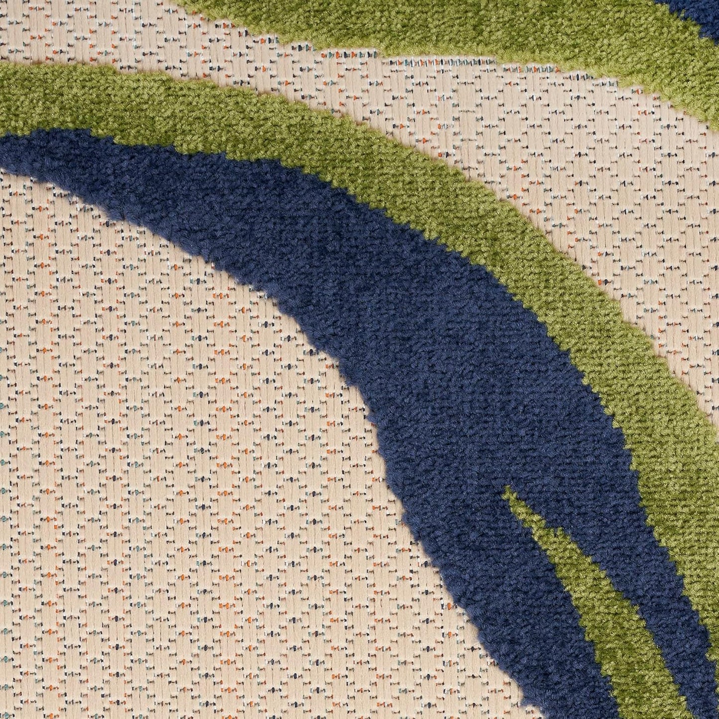 Nourison Home Aloha Outdoor Multicolor 2'3" x 12' Area Rug, Easy Cleaning, Non Shedding, Bed Room, Living Room, Dining Room, Deck, Backyard, Patio (2x12)