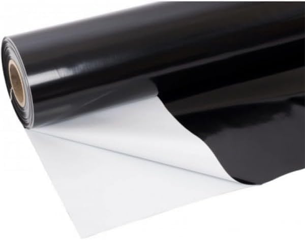 Farm Plastic Supply - 12 Mil String Reinforced Black/White Pond Liner - 12 Mil Fish Pond HDPE Liner, Pond Liners for Outdoor Ponds, Koi Ponds, Garden Fountain, Containment Liner (12' x 20')