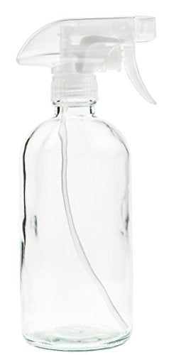 Sally's Organics Glass Spray Bottle - Empty Refillable 16 oz Container is Great for Essential Oils, Cleaning Products, Homemade Cleaners, Misting Plants with Water, and Vinegar Mixtures for Cleaning