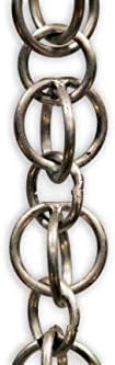 Nutshell Stores Double Loops Rain Chain - Aluminum - 14 Feet