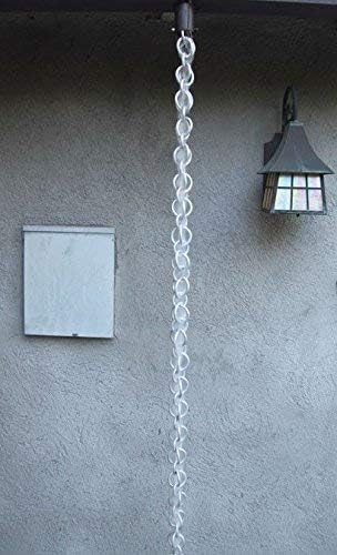 Nutshell Stores Double Loops Rain Chain - Aluminum - 6 Feet
