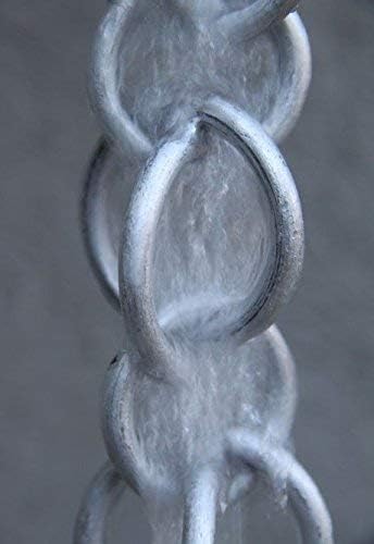 Nutshell Stores Double Loops Rain Chain - Aluminum - 8 Feet