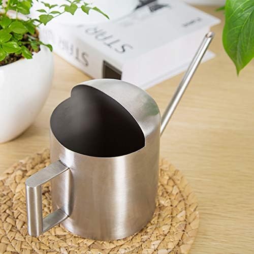 Watering Cans, 10oz/300ml Stainless Steel Long Spout Small Watering Sprinkling Pot, Indoor Outdoor Garden Flower Succulents Plant Watering Cans, Stylish Gardening Decoration(Silver)