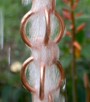 Nutshell Stores Double Loops Rain Chain - Copper - 12 Feet