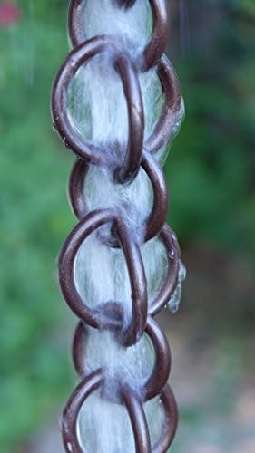 Nutshell Stores Double Loops Rain Chain - Bronze - 18 Feet