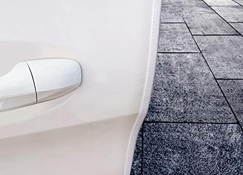 Edge Trim White U-Channel Rubber Trim Edge with Metal 1/2" X 3/8" - Fit Gap 3/64" to1/4 Car Door Edge Sealing Strip, PVC Weather Stripping with Steel, Metal Edge Protector, 6.5FT