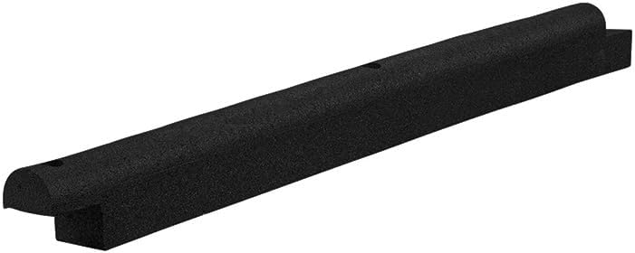 Playsafer 4' Flexible Interlocking Rubber Edging for Playgrounds (Black, 1 Pack)
