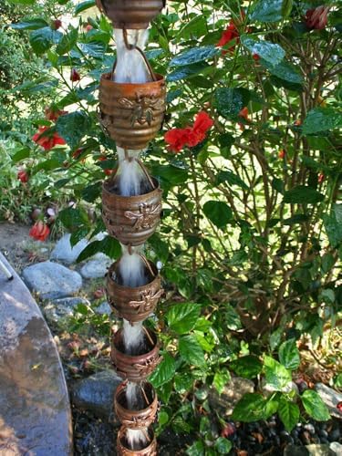 Nutshell Stores Honeybee & Hive Copper Rain Chain - Copper - 20 Feet