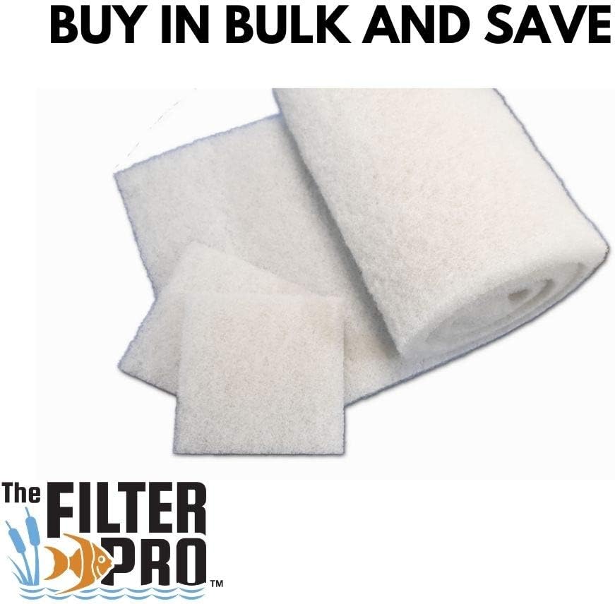 Beige Coarse Filter Media, 2" Thick, 28" x 120" Roll, Perfect for Aquariums, Ponds or Water Gardens, Made in USA