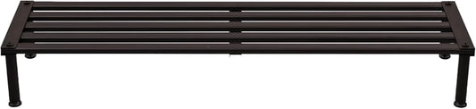 Metal Plant Stand, Rust-proof Aluminum Display Rack, Plants Display Stands Decoration Racks for Living Room Garden Balcony Patio (Ebony, 41.3Inch Low Leg)