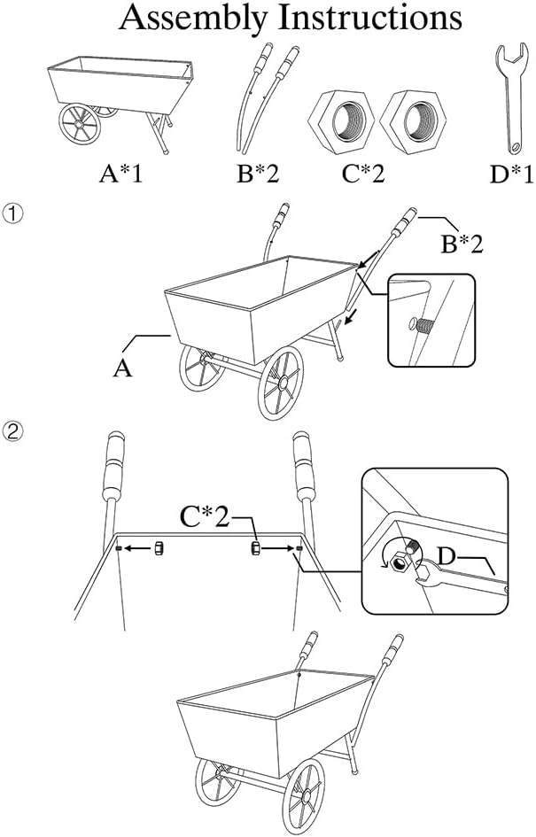 15 Inch Farmhouse Small Flower Cart with Wooden Handles Metal Wagon Planters for Outdoor Plants Decorative Wheelbarrow Plant Cart for Patio Garden Balcony Gray