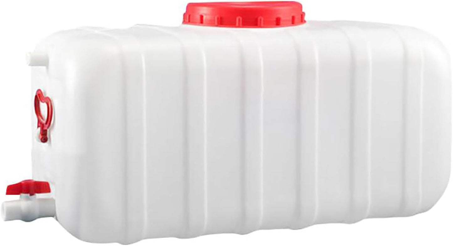 Portable Water Container with Tap, Heavy Duty Water Tank Plastic Water Storage Carrier 50L 80L 110L 200L Water Bucket Jug for Camping Outdoor Hiking Travel Emergency(Size:50L)