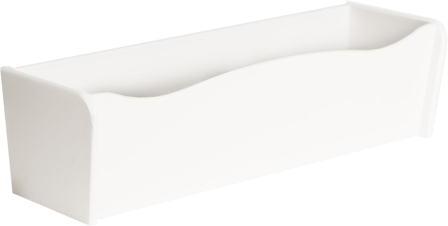 Flower Box 18" x 6" x 5" White Polyethlene for Window Sills, Sheds, and Playhouses, 1 PK (FB18W-BX1)