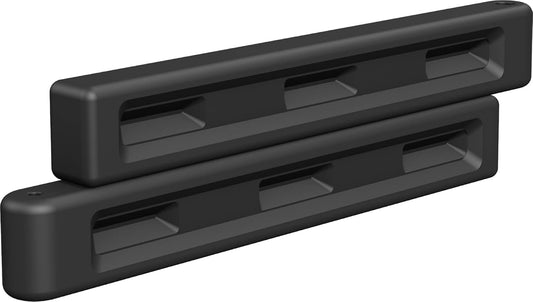 Playsafer Playground Edging Border -12" High Plastic Interlocking Timber for Playgrounds, and Play-Areas - Black - 52" L X 4" W X 12" H (6 Pack)