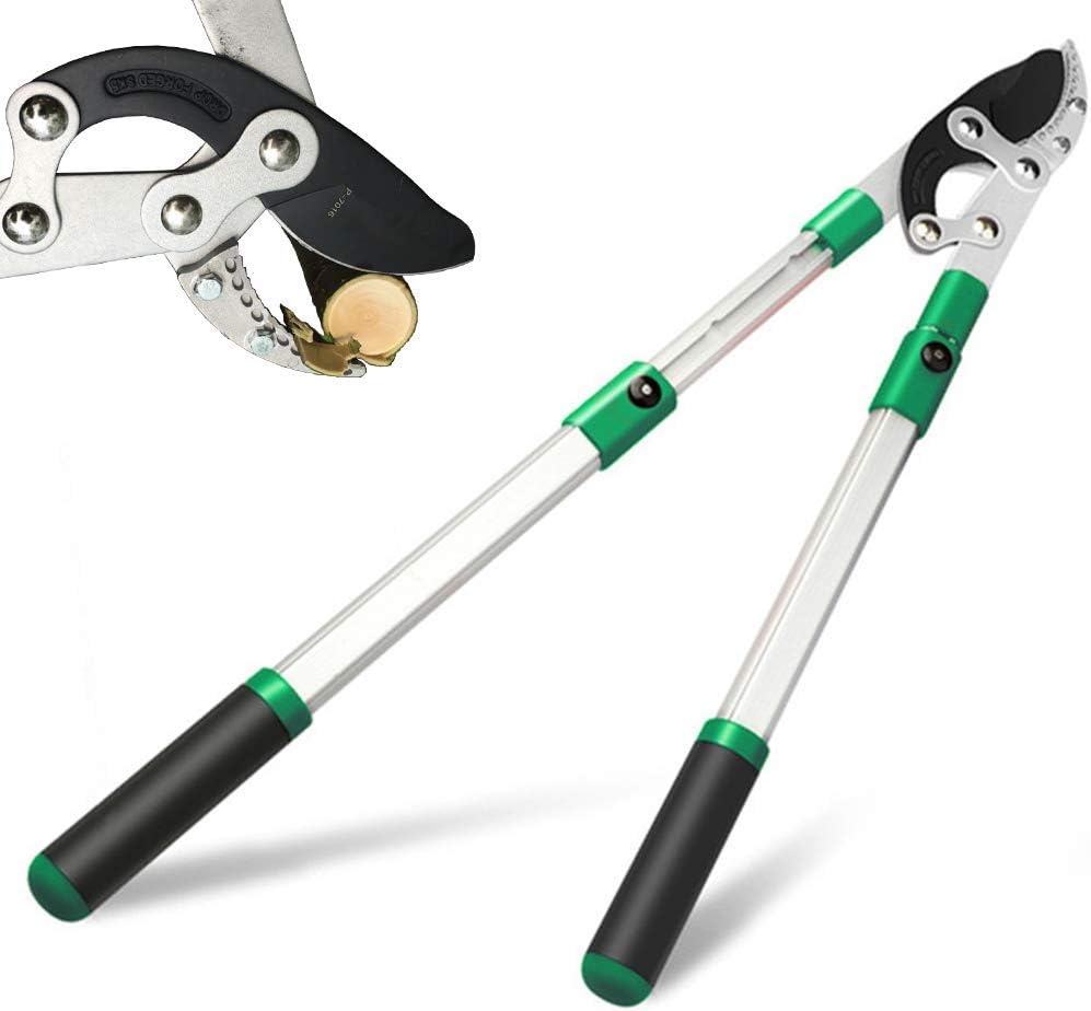 SK5 High-Performance Compound Action Anvil Lopper,Chops Thick Branches with Ease,2 Inch Cutting Capacity,28inch-40inch Telescoping Lopper, Tree Trimmer with Sturdy&Comfortable Handle