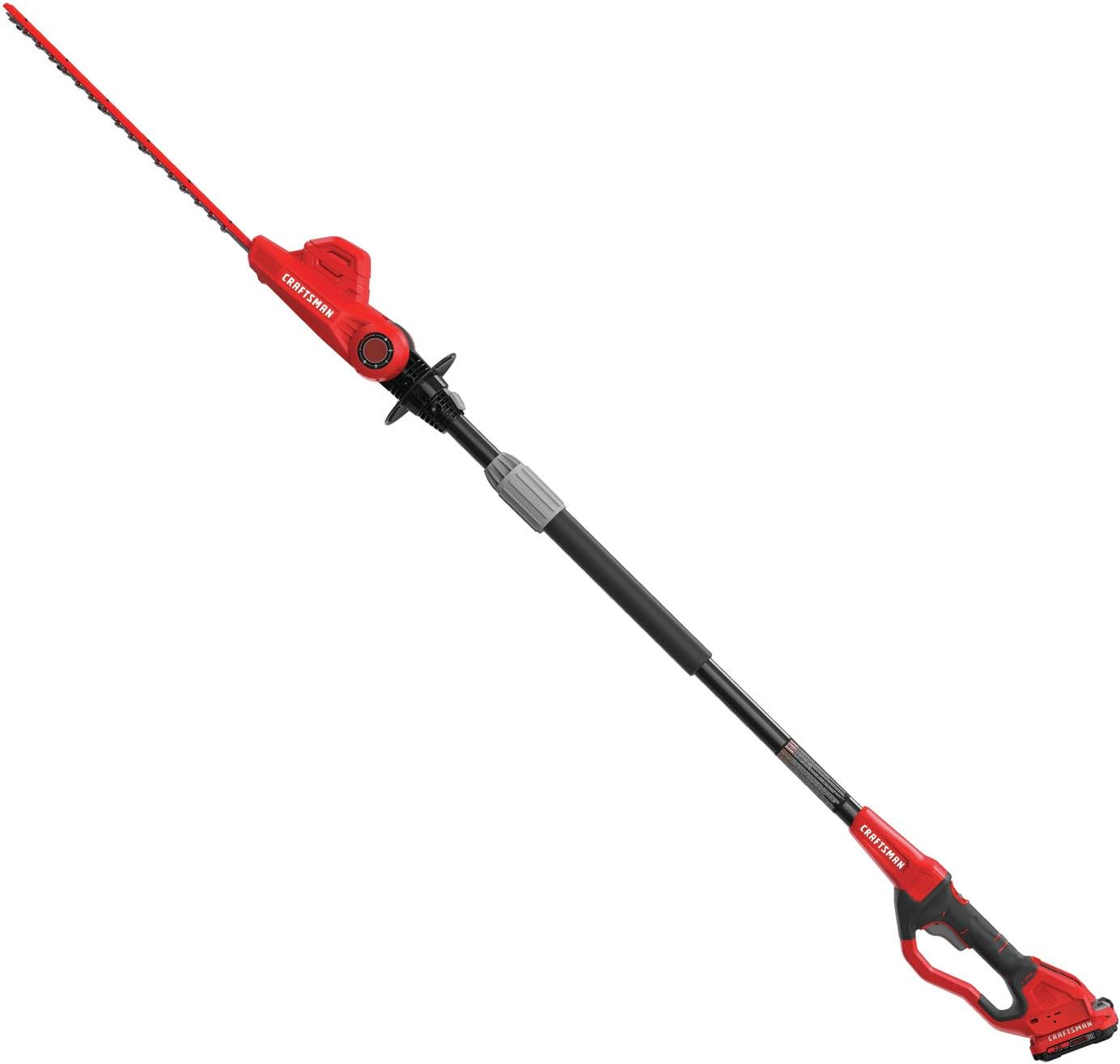Craftsman V20 Cordless Pole Hedge Trimmer (CMCPHT818D1) and CRAFTSMAN V20 Cordless Handheld Grass Trimmer and Mini Hedge Trimmer Kit (CMCSS800C1)