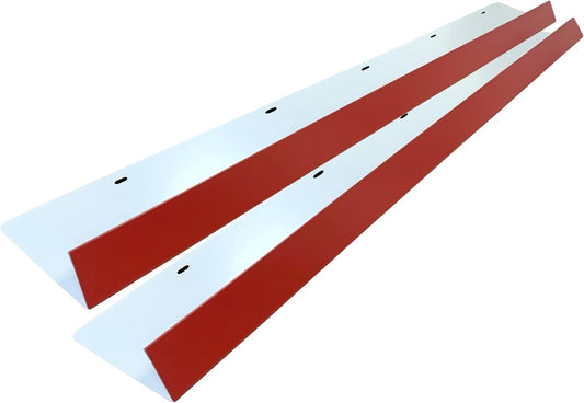 Eagle 1-26 Gauge 5 Foot Rain Diverter - Nails and Instructions Included (Mill Finish Aluminum, Copper, Galvanized, Stainless Steel & More) (2, Bright Red)
