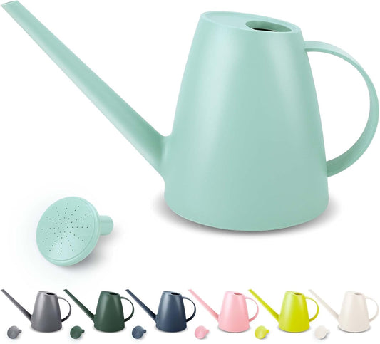 Watering Can for Indoor Plants, Small Watering Cans for House Plant Garden Flower, Long Spout Water Can for Outdoor Watering Plants 1. 8L 1/2 Gallon (Green)