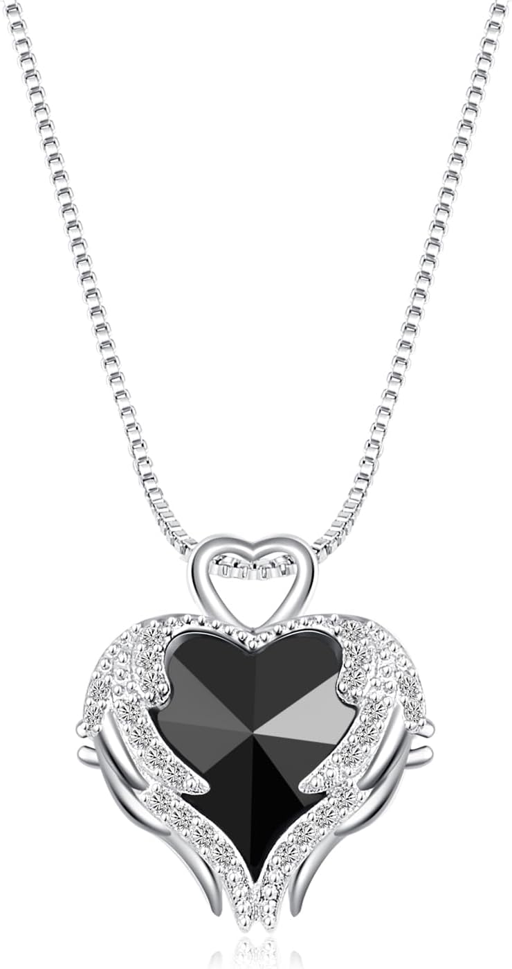 Mikasol Preserved Rose & Heart-Shaped Necklace with Jewelry Box - Preserved Rose, Ideal Romantic Gift for Women, Anniversary, Valentines, Red, 4.9"x4.5"x4.2"
