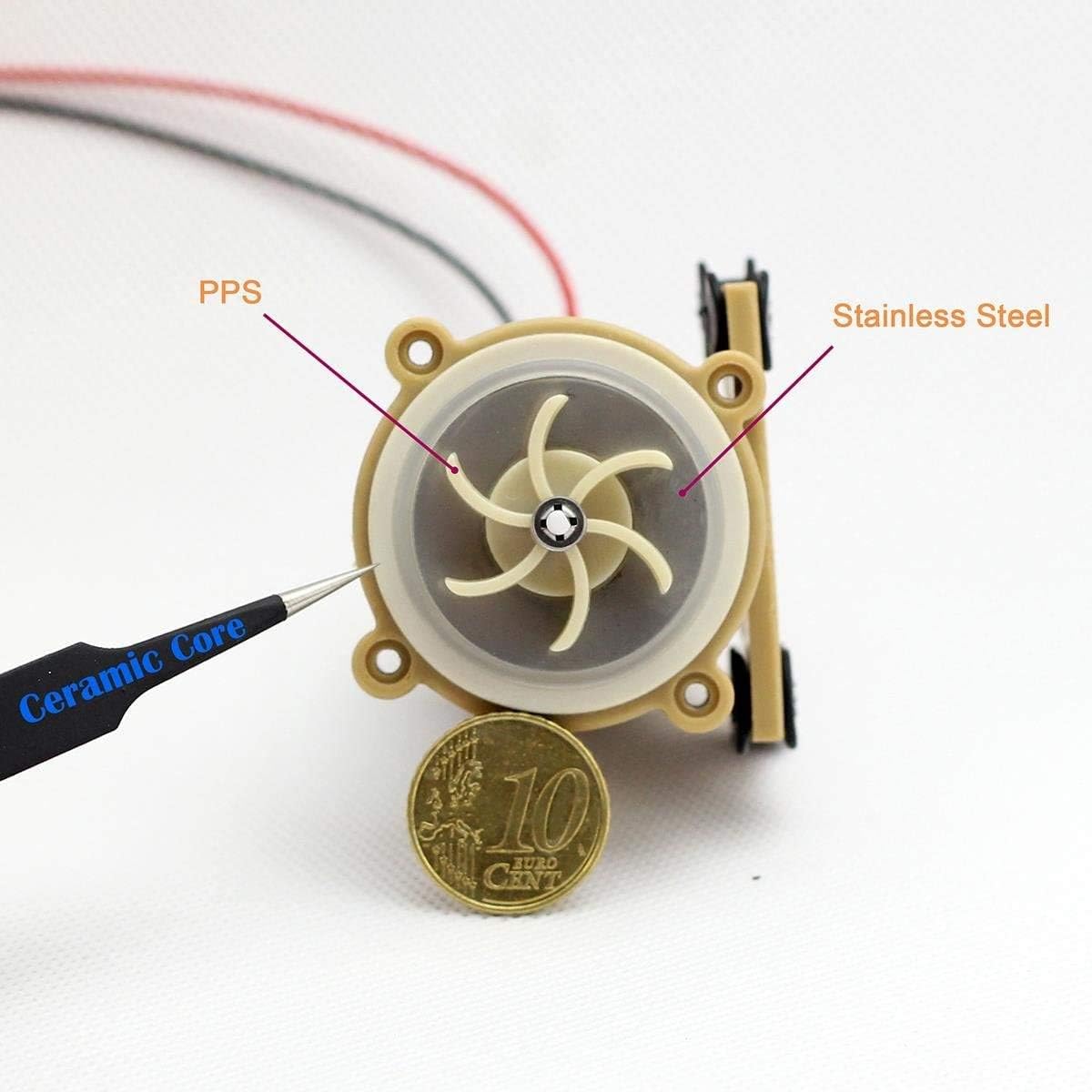 bayite BYT-7A006 DC 12V Solar Hot Water Heater Circulation Pump Low Noise 3M Discharge Head 2.1GPM
