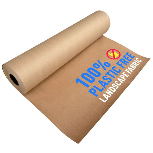 Sandbaggy Biodegradable Landscape Fabric - Garden Paper for Weeds - Paper Mulch Rolls (3 ft x 475 ft, 25)