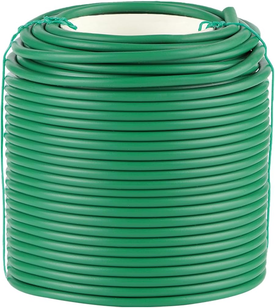 Soft Plant Ties, 164ft Garden Wire, 3.5mm Flexible Garden Ties for Climbing Plants, Tomato, Vines Plant, Flowers, Roses Plant Support