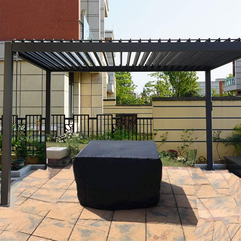 Fire Pit Cover, 34" x 34" x 30" Square Gas Fire Pit Cover, Waterproof 600D Heavy Duty Square Patio Fire Pit Table Cover, Full Coverage Dustproof Anti UV OutdoorFire Pit Covers
