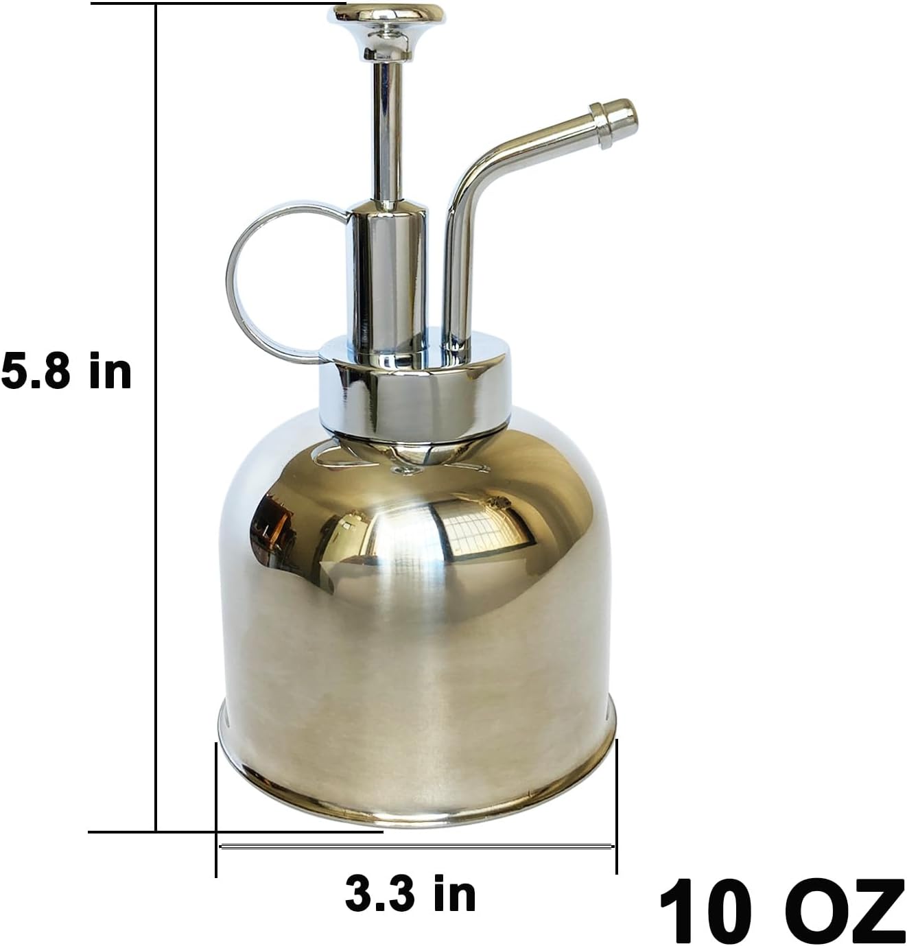 Plant Mister Spray Bottle Stainless Steel Plant Sprayer, Small Watering can Plant Spray Bottle Modern Gardening Tools for Indoor Potted Plants Watering and Spraying
