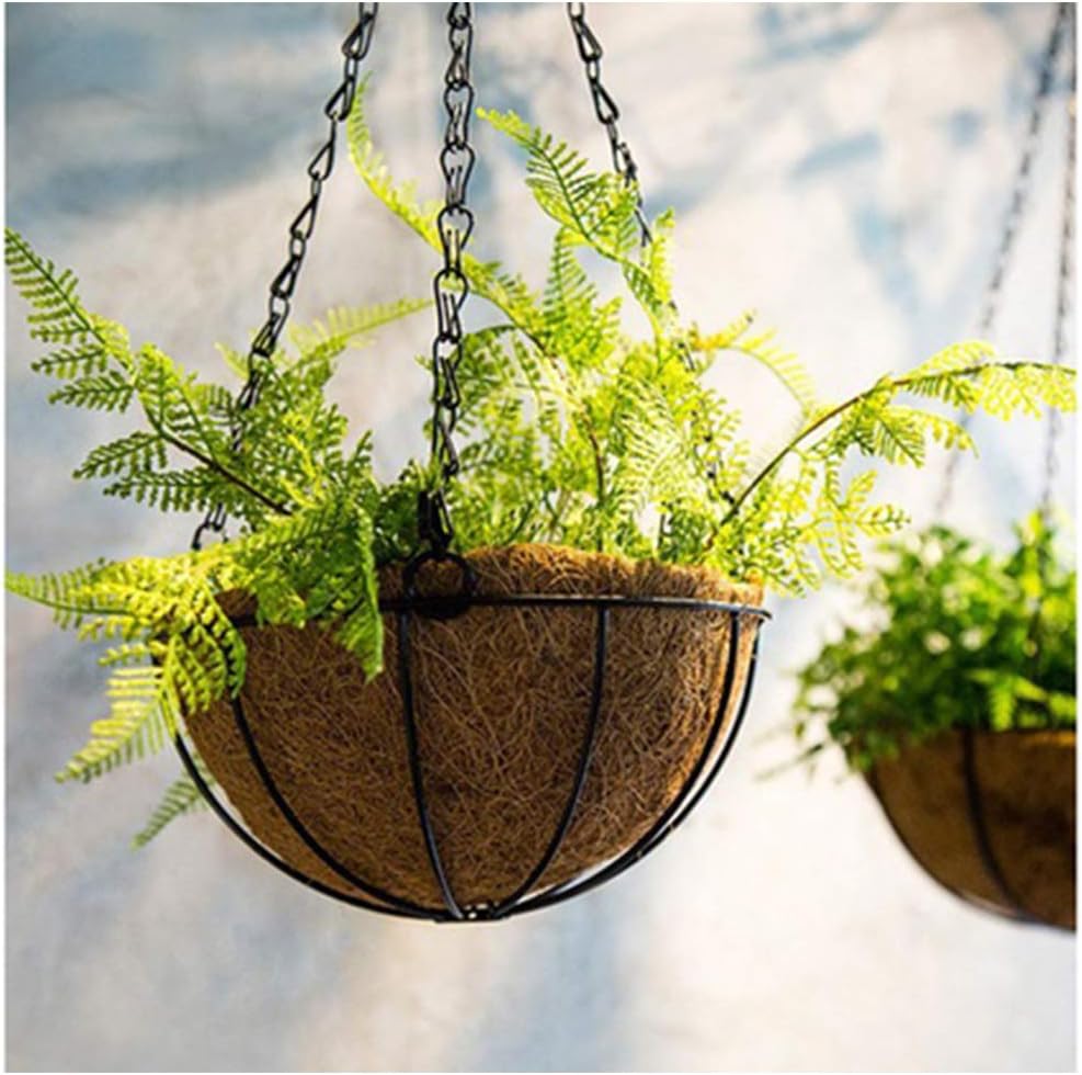 Coco Liners for Planters 14 Inch 4PCS Circle Replacement Plant Basket Liners Coco Fiber Liner for Hanging Basket