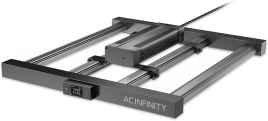AC Infinity IONFRAME EVO4, Samsung LM301H EVO Bar LED Grow Light 3x3, 896 Diodes, with Schedule Controller, 300W Full-Spectrum Commercial Plant Lights for Indoor Growing in Grow Rooms & Greenhouses