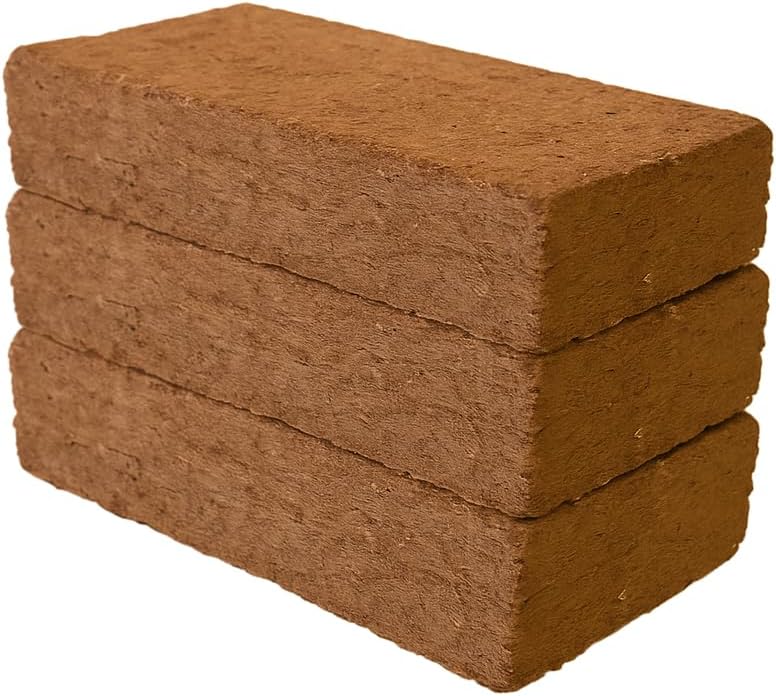 Minute Soil Organic Coco Peat 12 Pack – Lightweight Growing Bricks Expand to 18 Gal – Potting Mix for Microgreens, Herbs, Vegetables, Flowers, Indoor Containers, Seed Trays