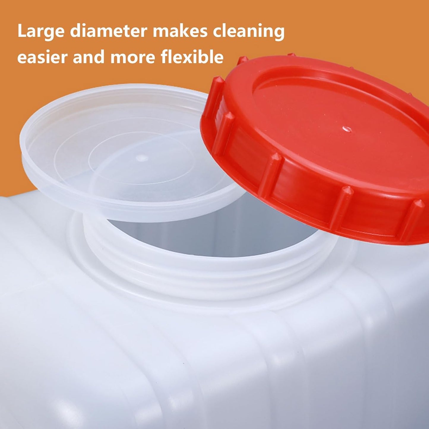 Water Storage Container with Spigot Hose, 52.8 Gallon Portable Water Tank Thick Water Dispenser Carrier Heavy Duty Water Bucket for Hiking Picnic Vehicle Outdoor Emergency(Size:80L/21.1Gal)