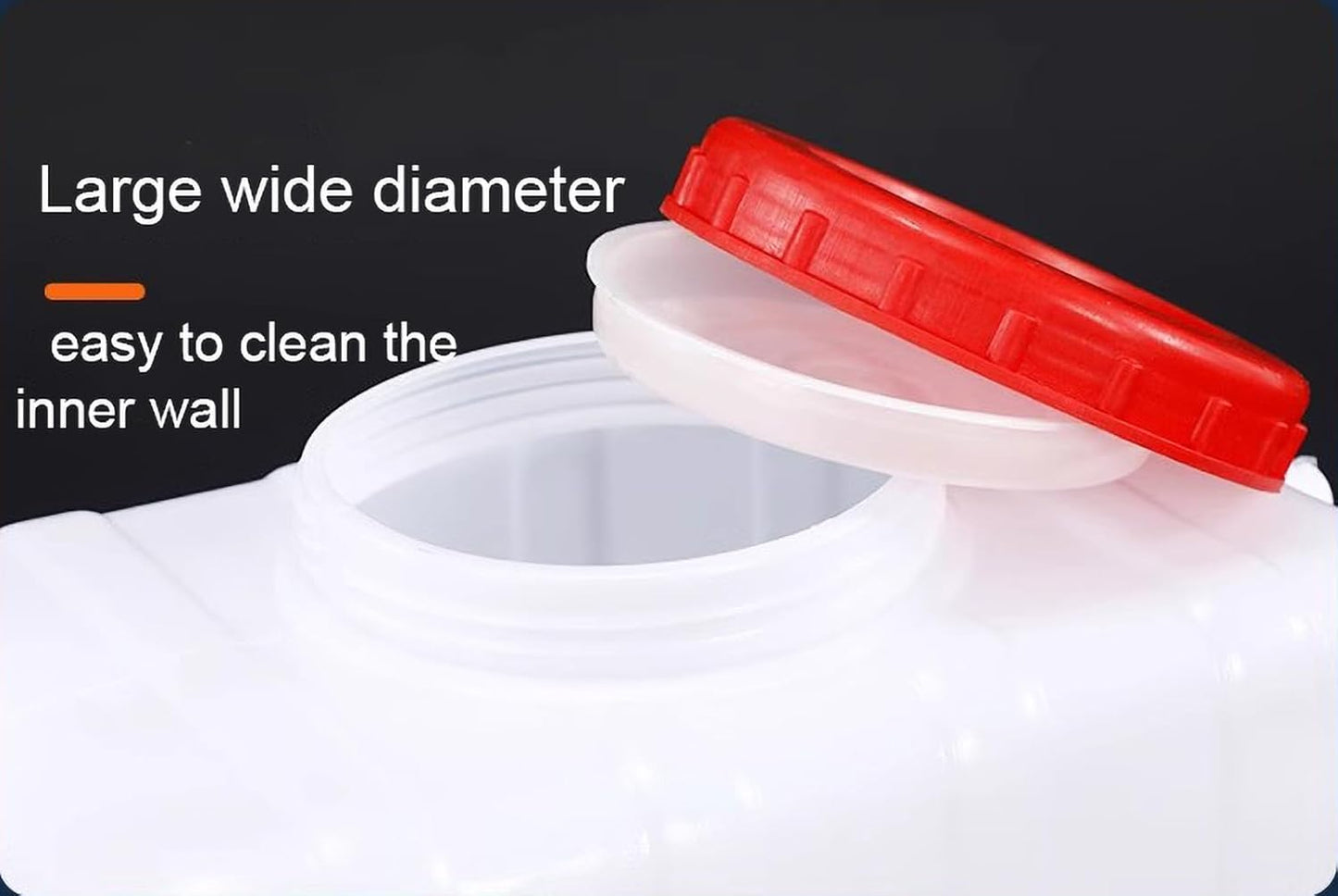 Water Tank Thick Water Containers Plastic Water Tank Water Storage Containers Outdoor Portable Hand Bucket Camping Hiking(Size:110L)