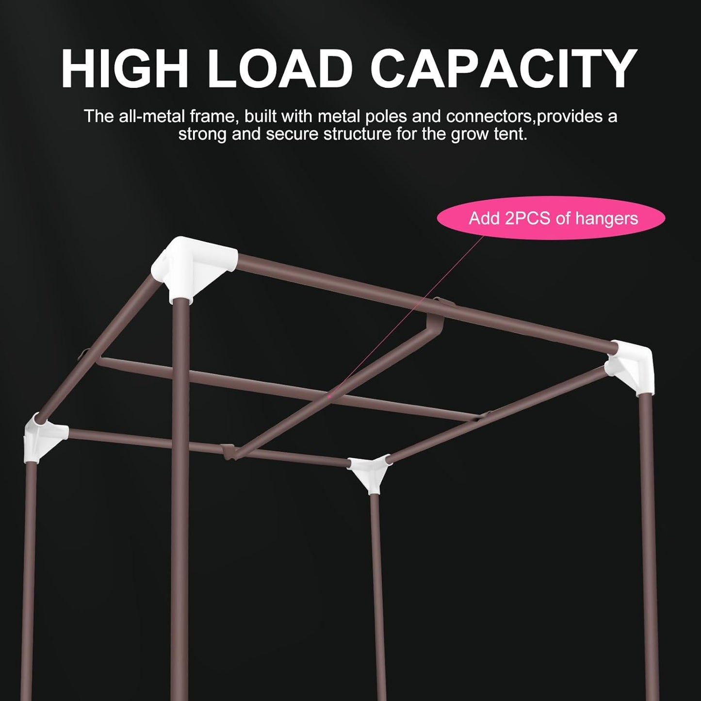 ATOUR 4x2 Grow Tent, 48"x24"x60''High Reflective Mylar 1680D Hydroponic Grow Tents, Waterproof Grow Tent with Double Cleart Observation Door and Floor Tray, for Indoor Plant Growing