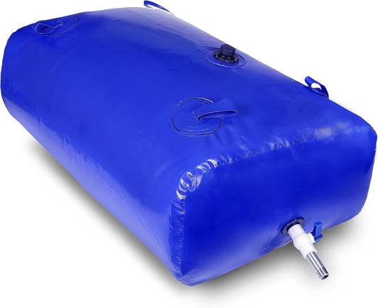 540 L/142 gal Water Bladder Storage Containers, Foldable Portable Water Tank Large Capacity Soft Water Bag, Drought Resistance, Fire Prevention, Emergency Water