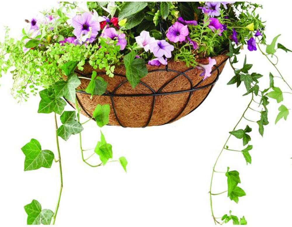 2 PCS 17 Inch x 11 Inch Coco Liners for Planters,Round Basket Shaped Coconut Fiber Replacement Liners