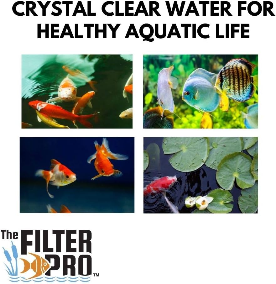 Beige Coarse Filter Media, 2" Thick, 12" x 56" Roll, Perfect for Aquariums, Ponds or Water Gardens, Made in USA