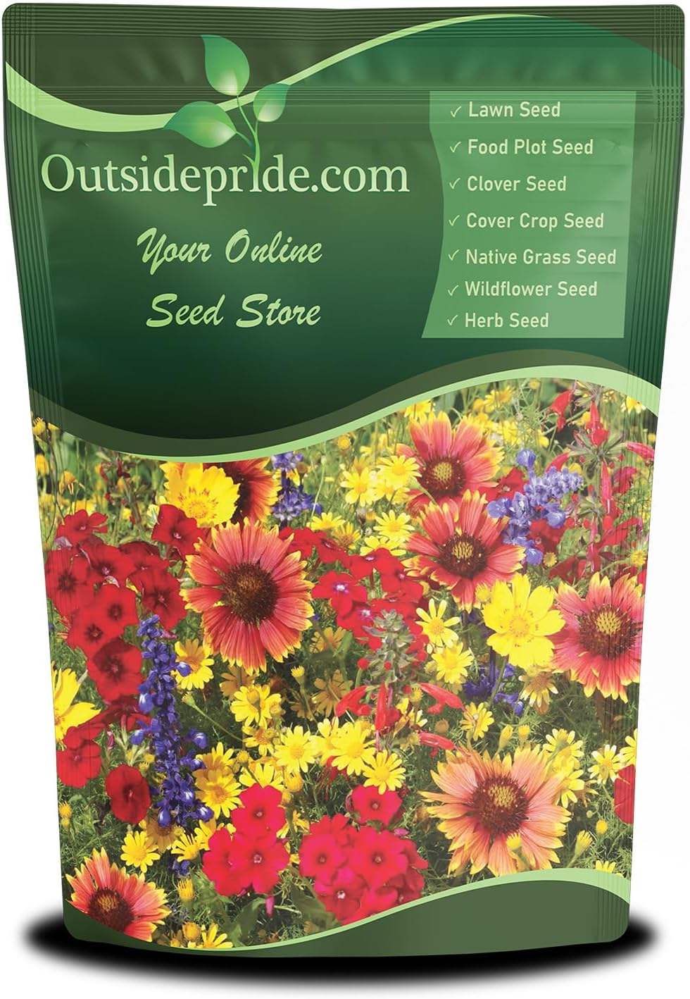 Outsidepride Texas & Oklahoma Wildflower Seed Mix - 5 lbs. Drought-Tolerant, Blend of Annual & Perennial Flower Seeds for Vibrant, Pollinator-Friendly Gardens, Thrives in Full Sun & Well-Drained Soil