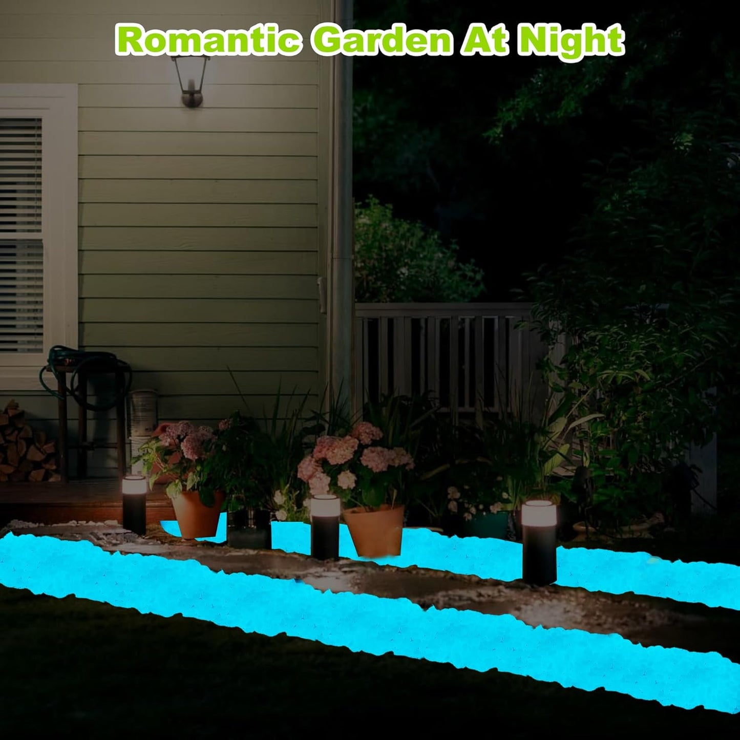 3000pc Glow in The Dark White Stones Luminous Pebbles White Fish Tank Rocks Glow Stones for Garden Glowing Rocks Outdoor Luminous Stone for Fish Tank Patio Aquarium Walkway Driveway,White