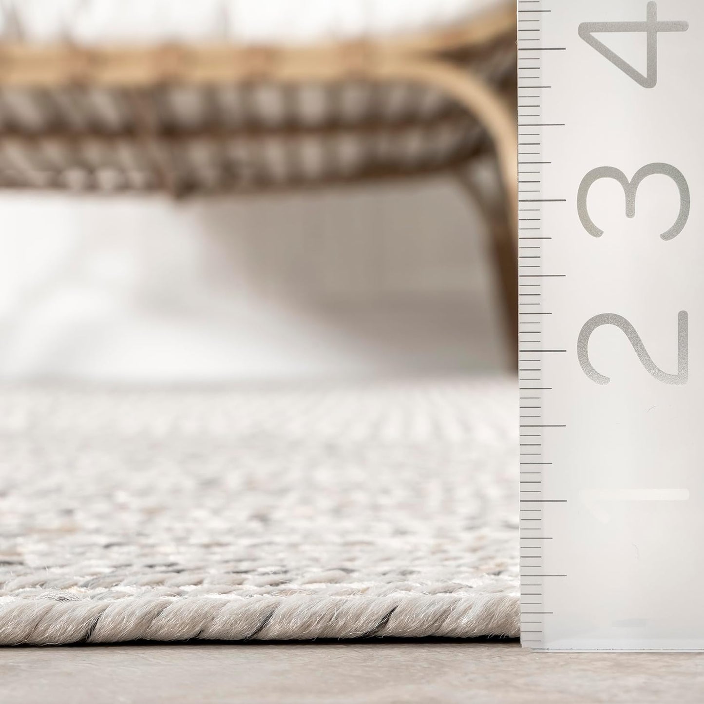 nuLOOM Wynn Braided Indoor/Outdoor Area Rug, 8x10, Ivory