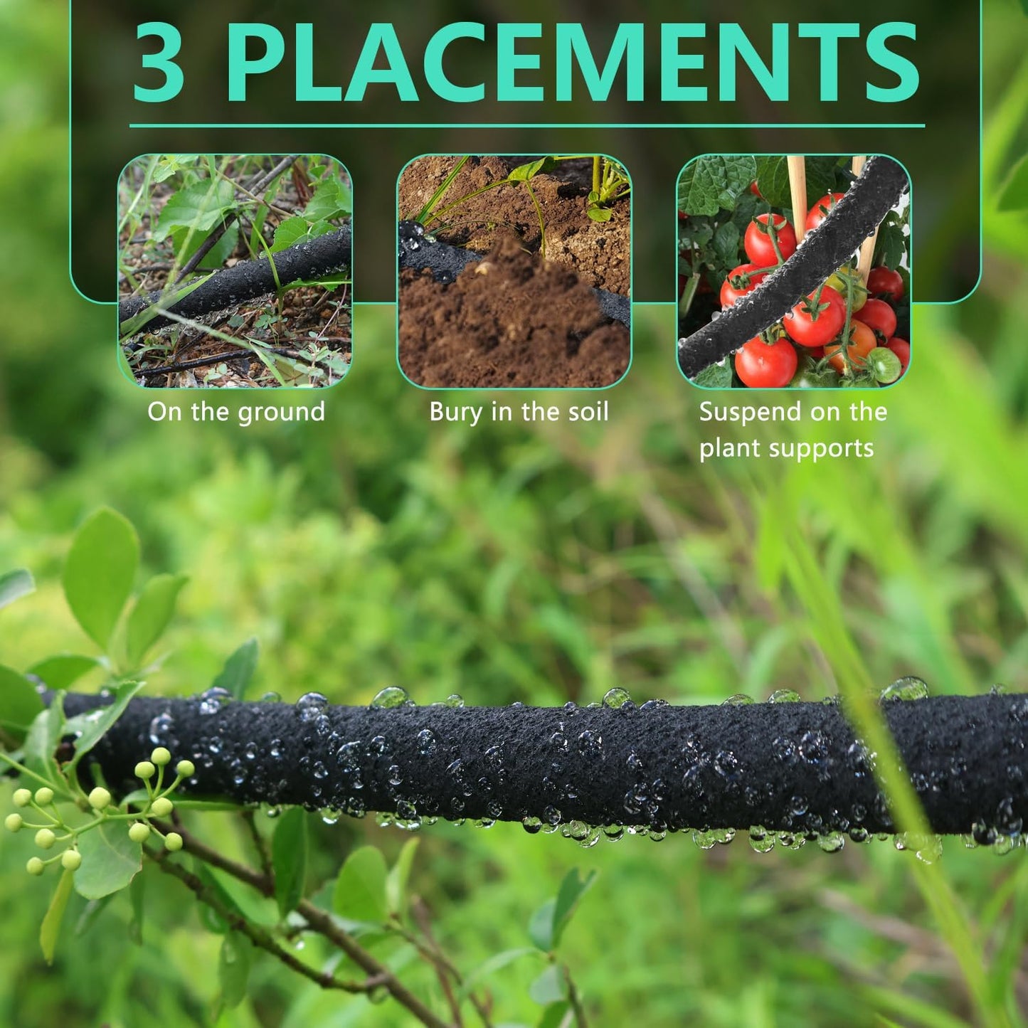 1/2" Soaker Hose - 150 Ft Drip Irrigation System