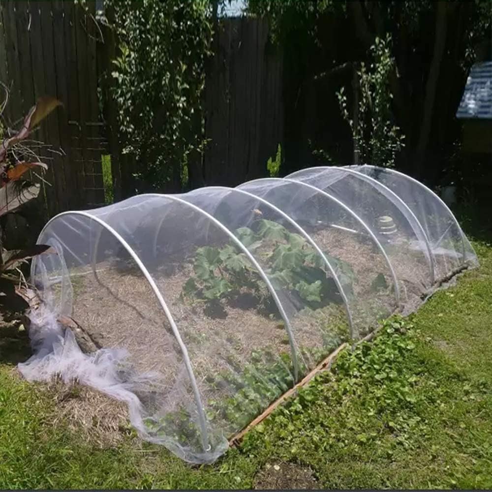 Agfabric Garden Netting 8.2'x9.8' Insect Pest Barrier Netting for Garden Protection,Plant Cover Row Cover Mesh Netting for Vegetables Fruit Trees and Plants,White