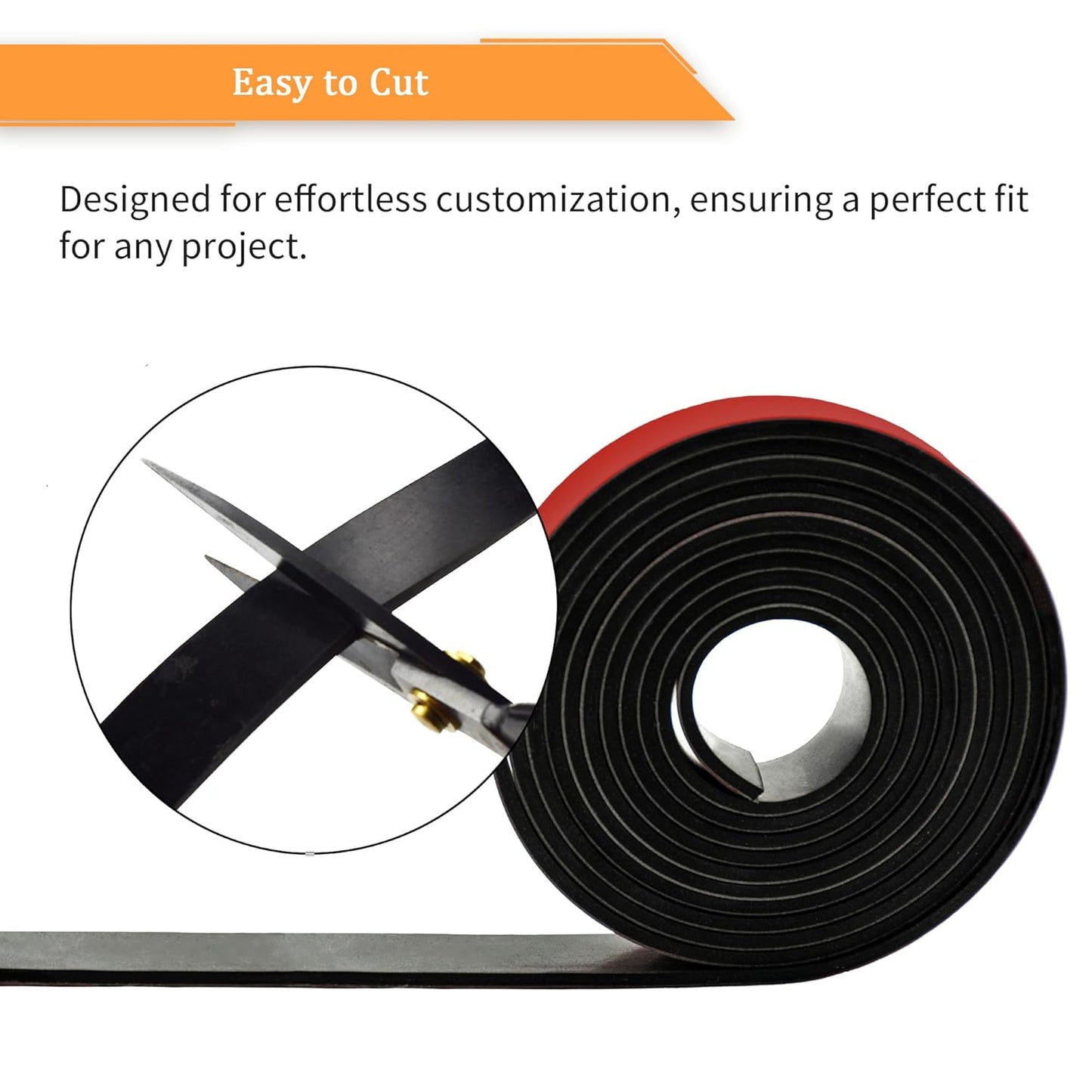DOBTIM Solid Neoprene Rubber Strips with Adhesive Backing 1/8 (.125)" Thick x 4" Wide x 10' Long, Self Adhesive Rubber Sheets, Rolls & Strips for DIY Gaskets Crafts Pads Seals Warehouse Flooring