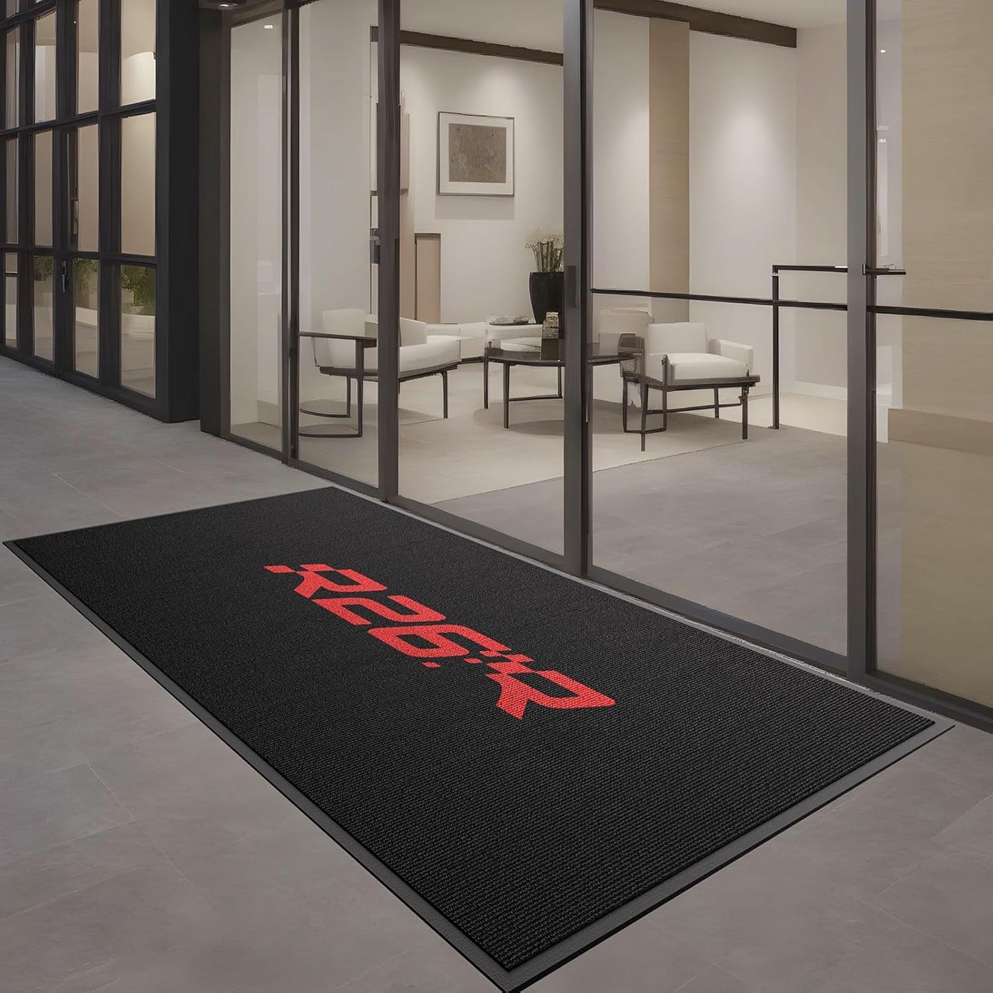 Custom Doormat Floor Mat Entryway Area Rug Welcome Carpet for Business Home Indoor/Outdoor Non Slip Washable Durable