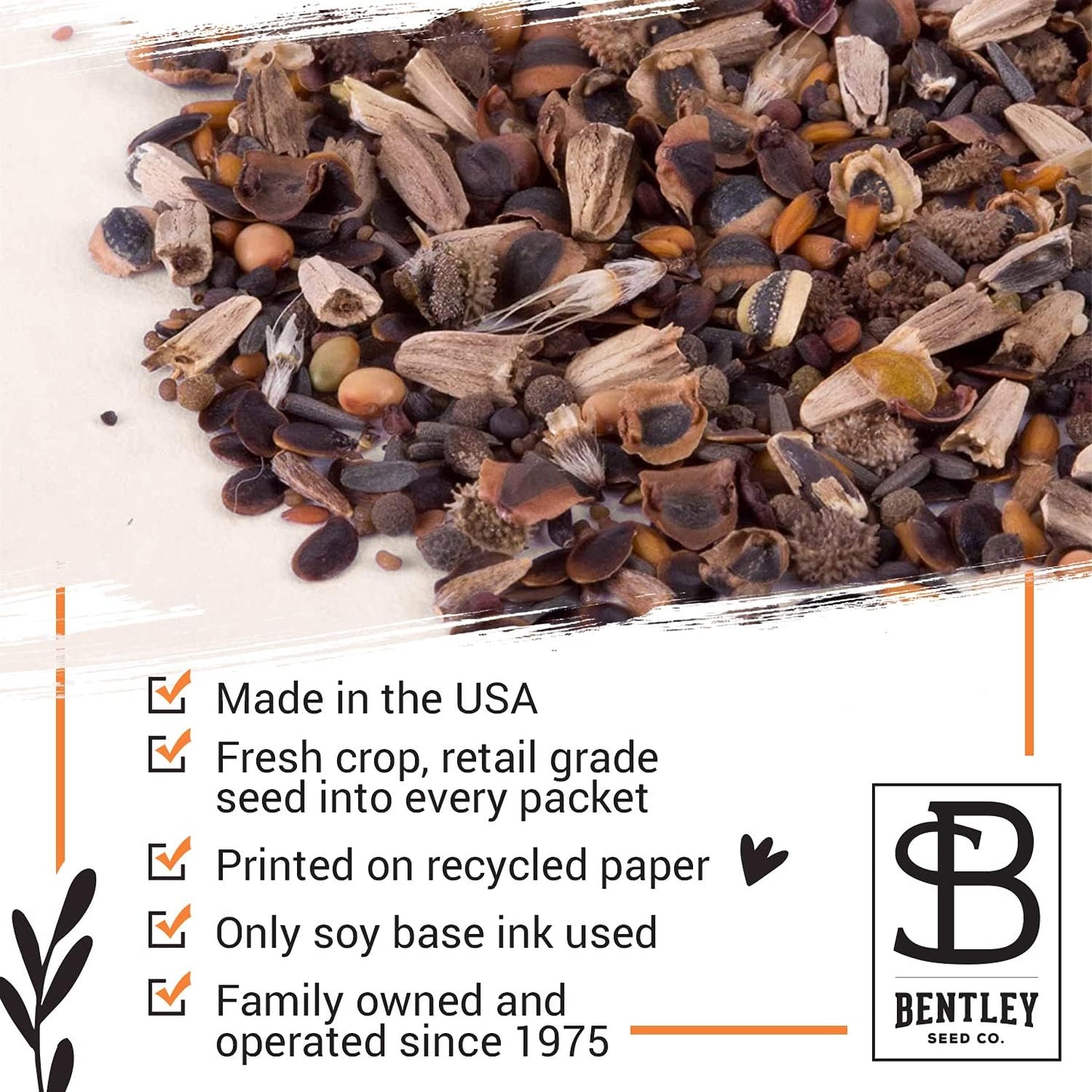 Bentley Seeds Old Glory Flower Mix - Pre Filled American Flag Seed Packets - 25 Annual Wildflower Seed Packs - Perfect Eco-Friendly Gift for DIY Gardeners or New Homeowners - Non GMO Seeds