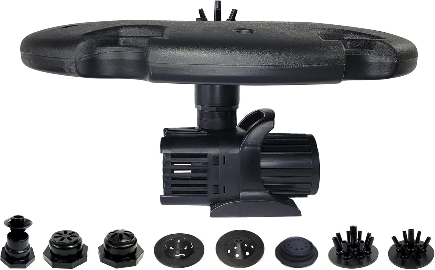 HALF OFF PONDS Floating Fountain – 1.75 HP Pond Aerator with 200' Cord – 14,800 GPH Water Pump – 11 Spray Patterns - Energy-Efficient – for Large Ponds, Lakes & Water Gardens